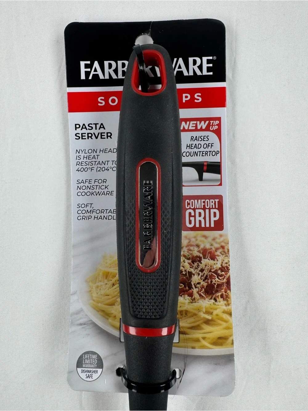 Farberware Black Nylon Slotted Pasta Server